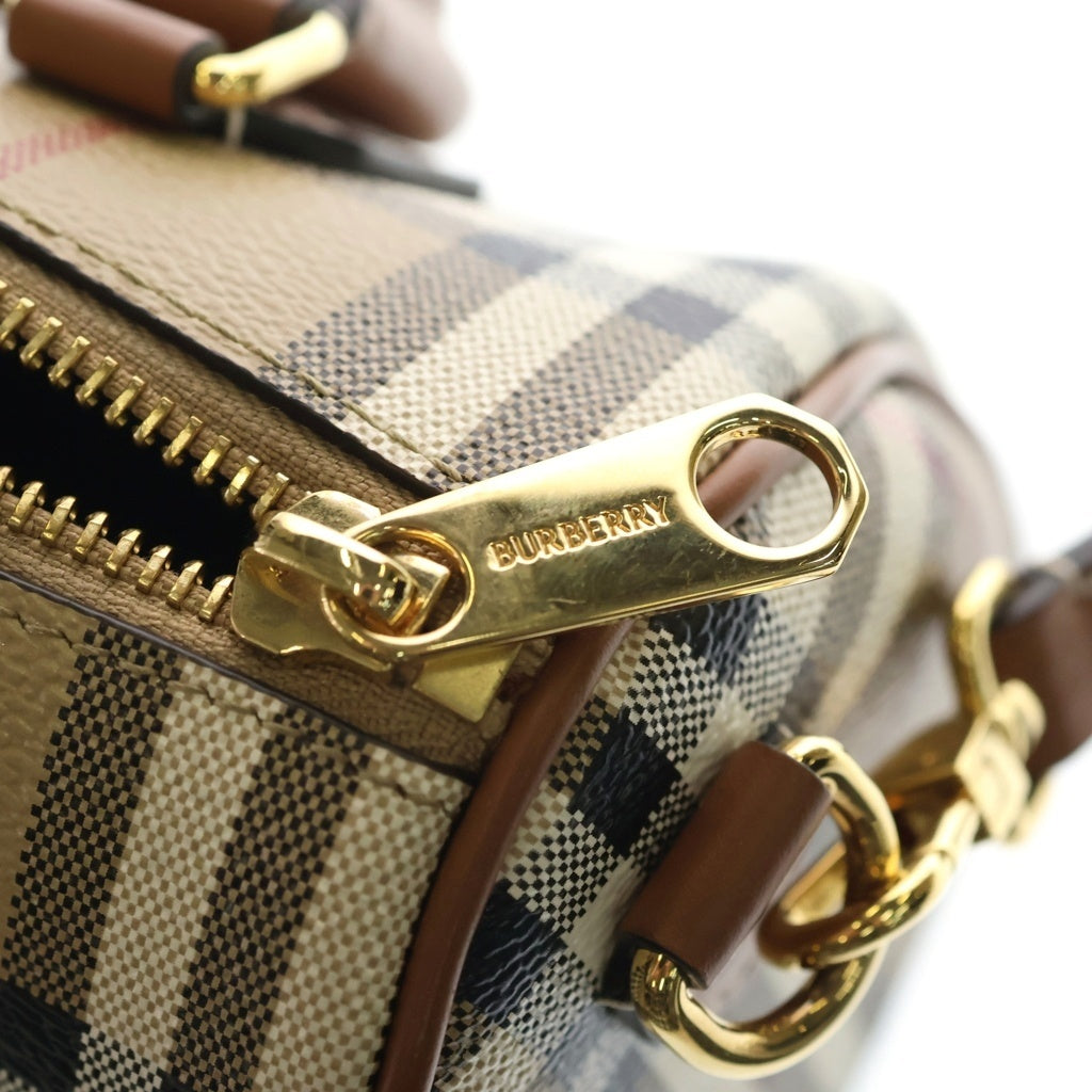 BURBERRY(バーバリー) BOWLING BAG MINI ボウリングバッグ 2WAY ショルダーバッグ 8071357 A9534 ブラウン レディース