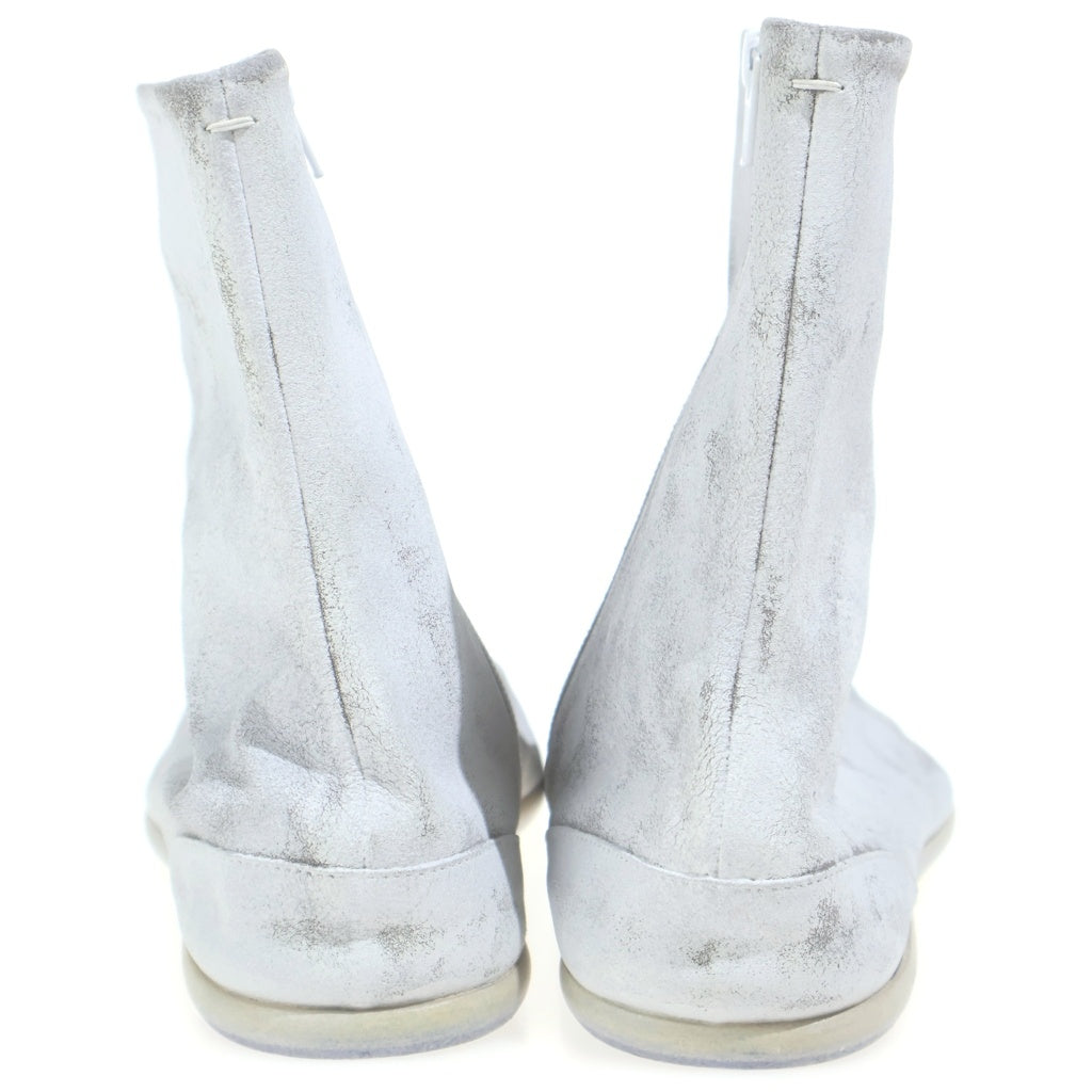 Martin Margiela 22(マルタンマルジェラ) ペンキ加工 フラットタビブーツ 足袋 ホワイト