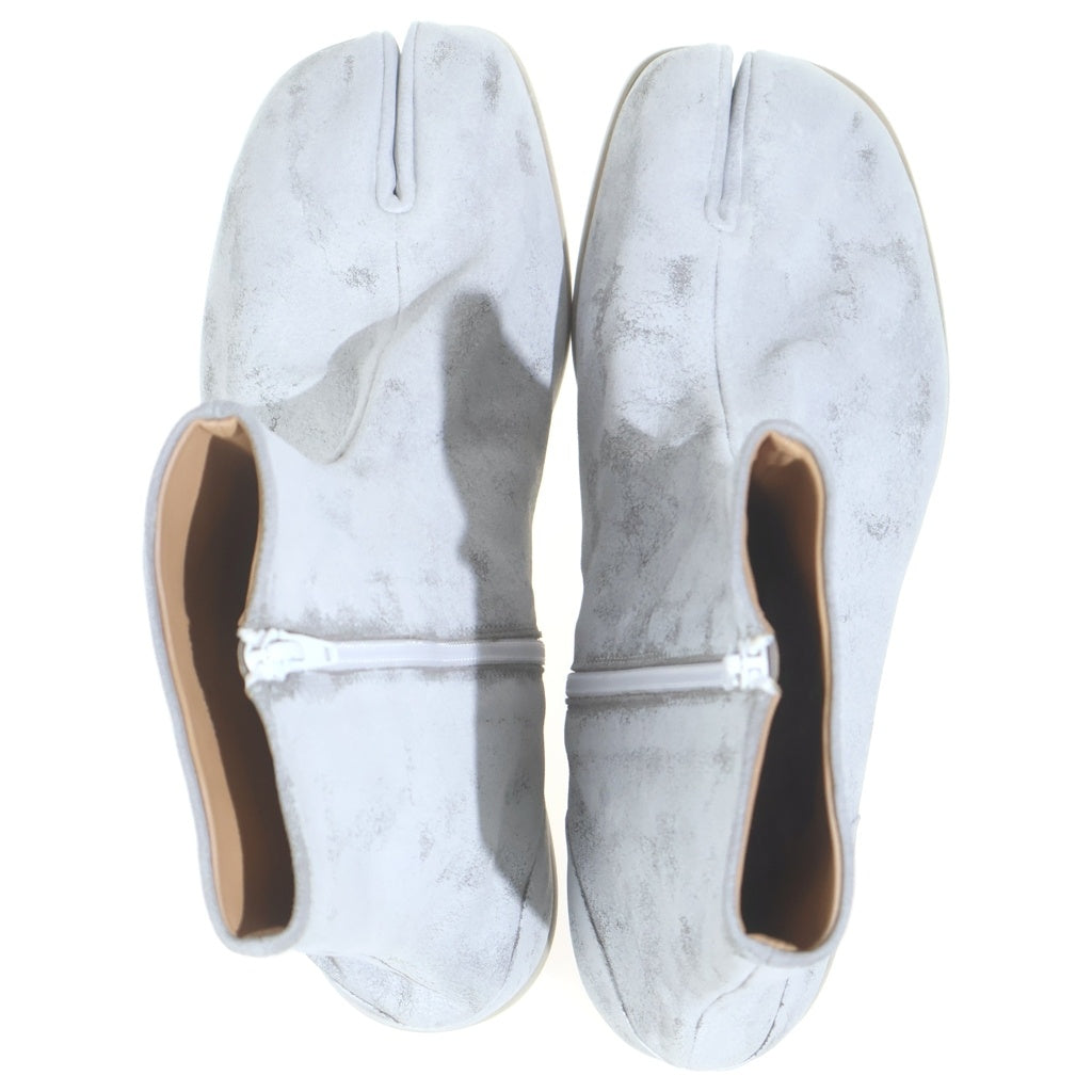 Martin Margiela 22(マルタンマルジェラ) ペンキ加工 フラットタビブーツ 足袋 ホワイト