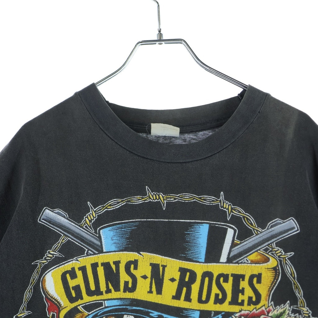 VINTAGE(ヴィンテージ) 90s Guns N' Roses ガンズアンドローゼズ クルーネック半袖Tシャツ ブラック