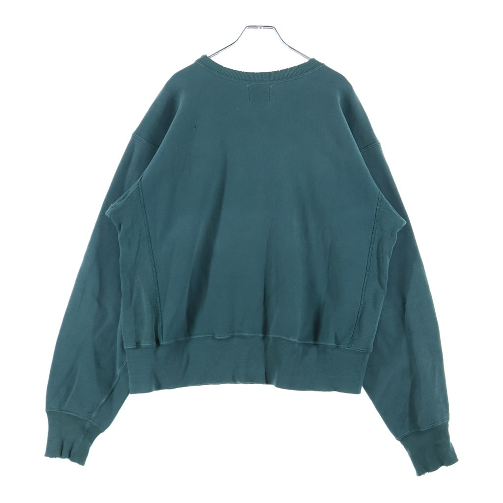 CHAMPION(チャンピオン) 60s タタキタグ OSWEGO STATE オスウェゴステイト REVERSE WEAVE リバースウィーブ クルーネックスウェット グリーン