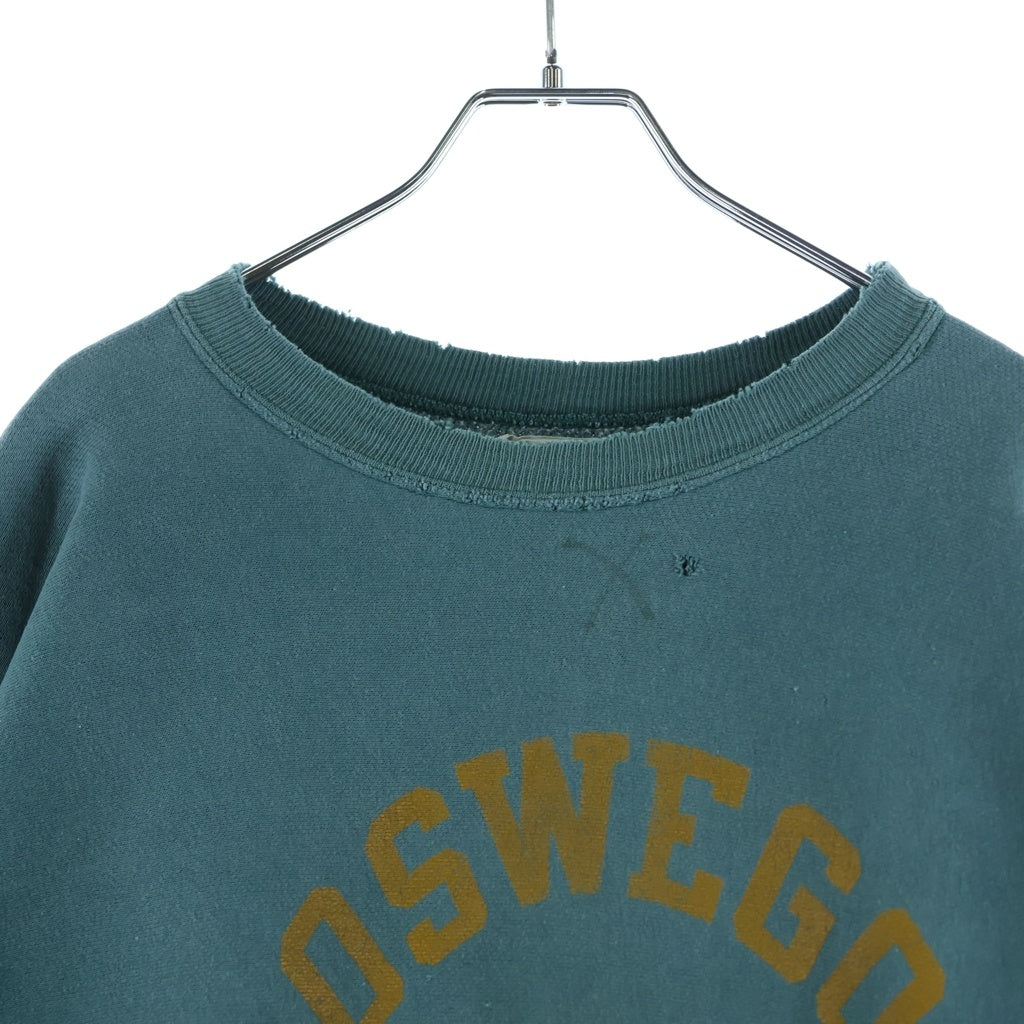 CHAMPION(チャンピオン) 60s タタキタグ OSWEGO STATE オスウェゴステイト REVERSE WEAVE リバースウィーブ クルーネックスウェット グリーン