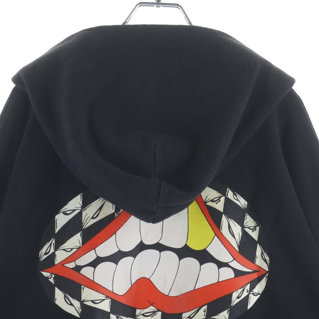 CHROME HEARTS(クロムハーツ) ×MATTY BOY 99 Eyes Chomper SWTSHRT PLVR マッティボーイ 99アイズ 袖フローラル プルオーバーパーカー ブラック