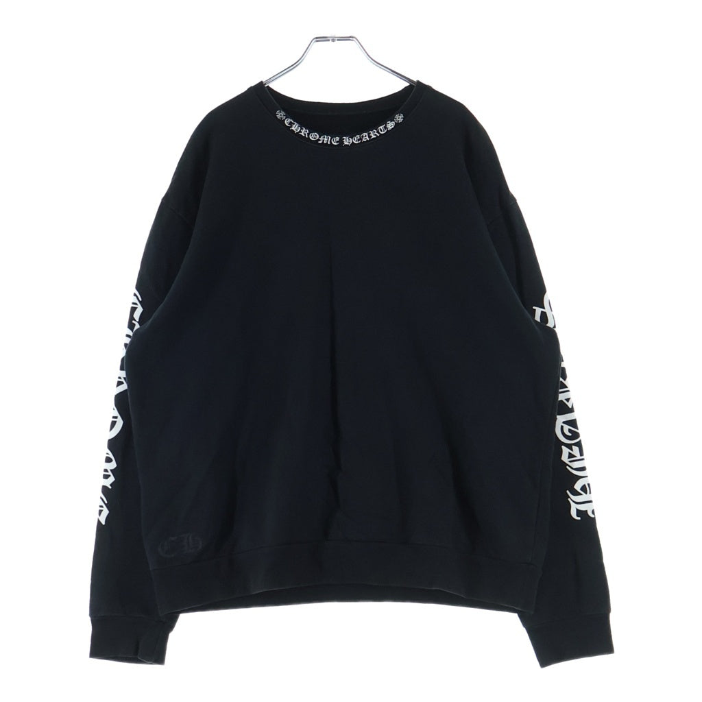 クロムハーツ SWTSHRT PLVR オンライン限定袖ロゴプリントプルオーバー