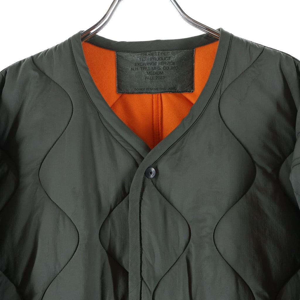 N.HOOLYWOOD(エヌハリウッド) 23AW REVERSIBLE BLOUSON PRIMALOFT PERTEX 9232-BL03-005 キルティングジャケット カーキ