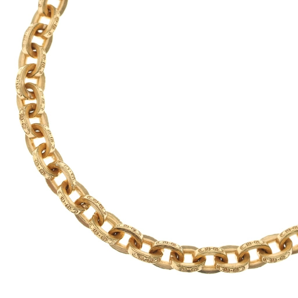 CHROME HEARTS(クロムハーツ) 22K PAPER CHAIN 22 ペーパーチェーン22inch ゴールドネックレス