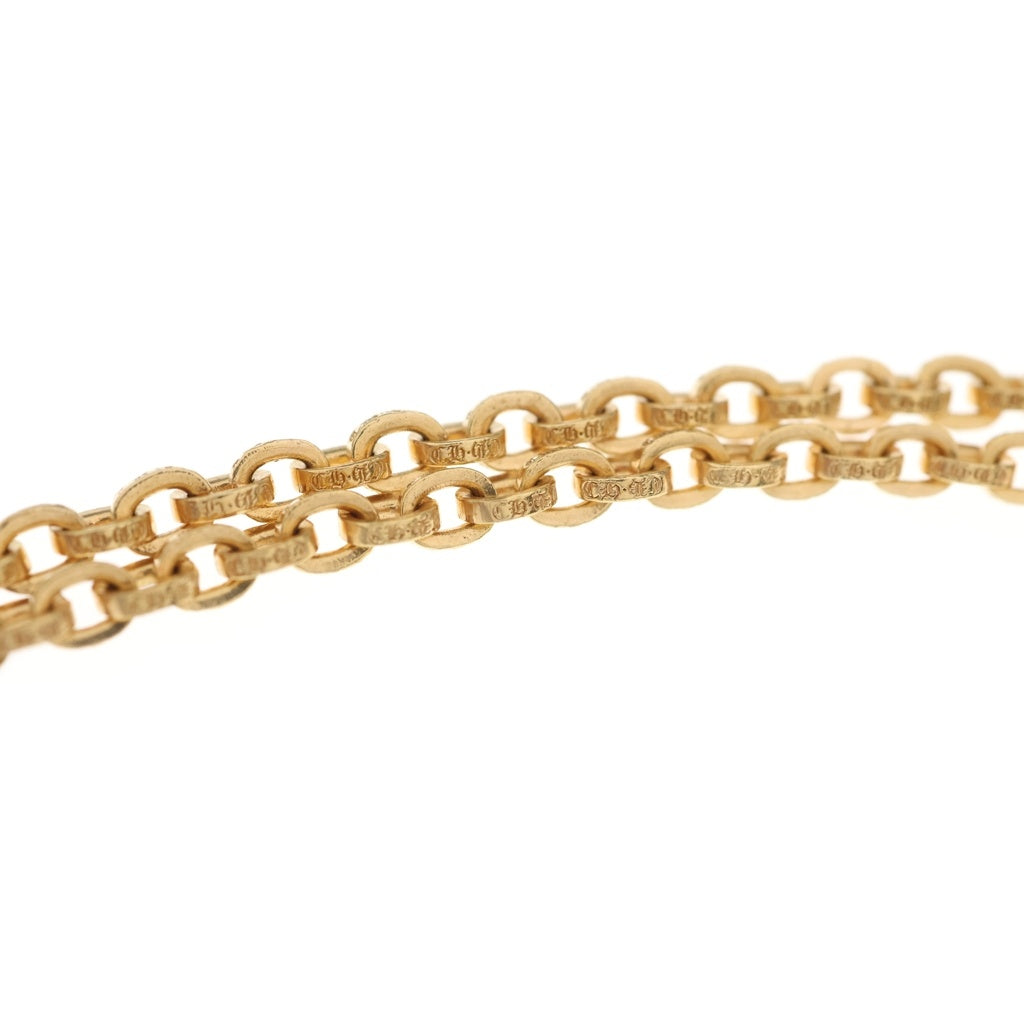 CHROME HEARTS(クロムハーツ) 22K PAPER CHAIN 22 ペーパーチェーン22inch ゴールドネックレス