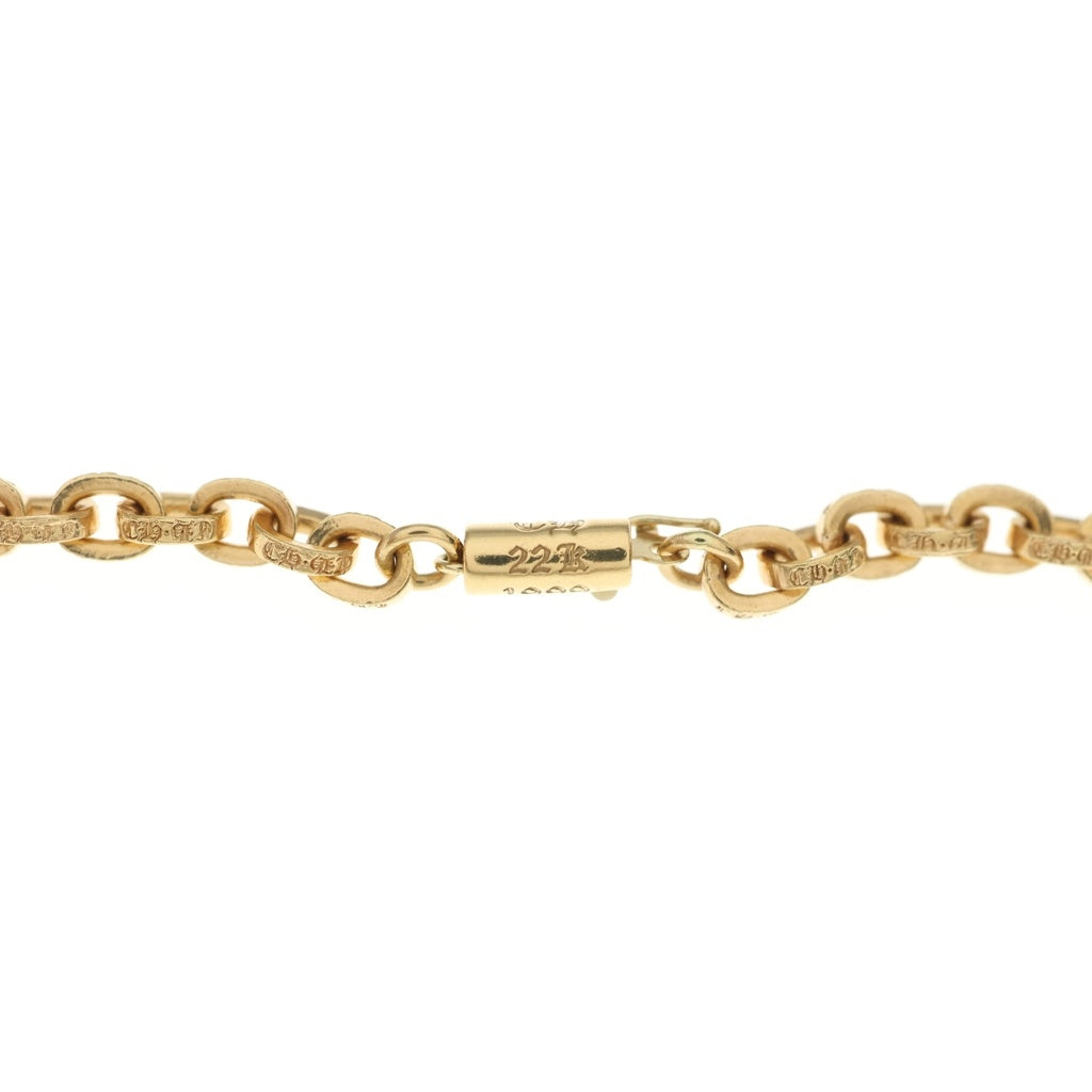 CHROME HEARTS(クロムハーツ) 22K PAPER CHAIN 22 ペーパーチェーン22inch ゴールドネックレス