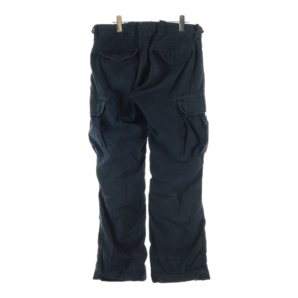 POLO RALPH LAUREN(ポロラルフローレン) 90s-00s ダブルニー カーゴ RL76105 IDEALジップ ストレートパンツ ブラック