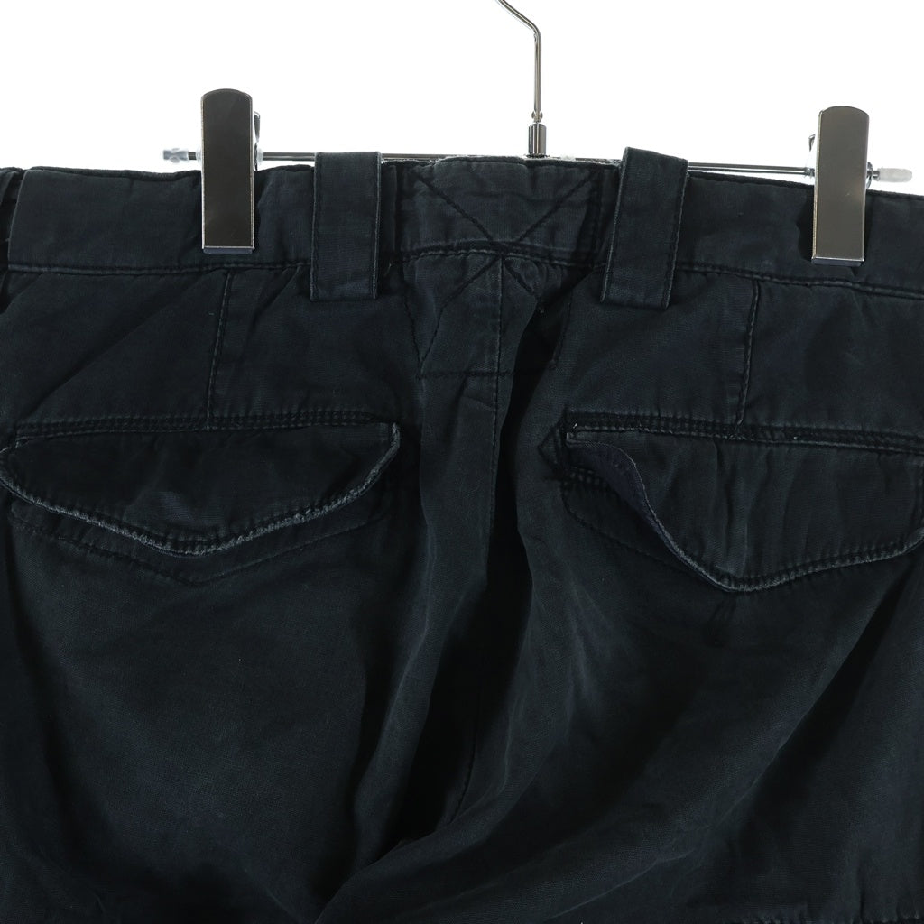 POLO RALPH LAUREN(ポロラルフローレン) 90s-00s ダブルニー カーゴ RL76105 IDEALジップ ストレートパンツ ブラック
