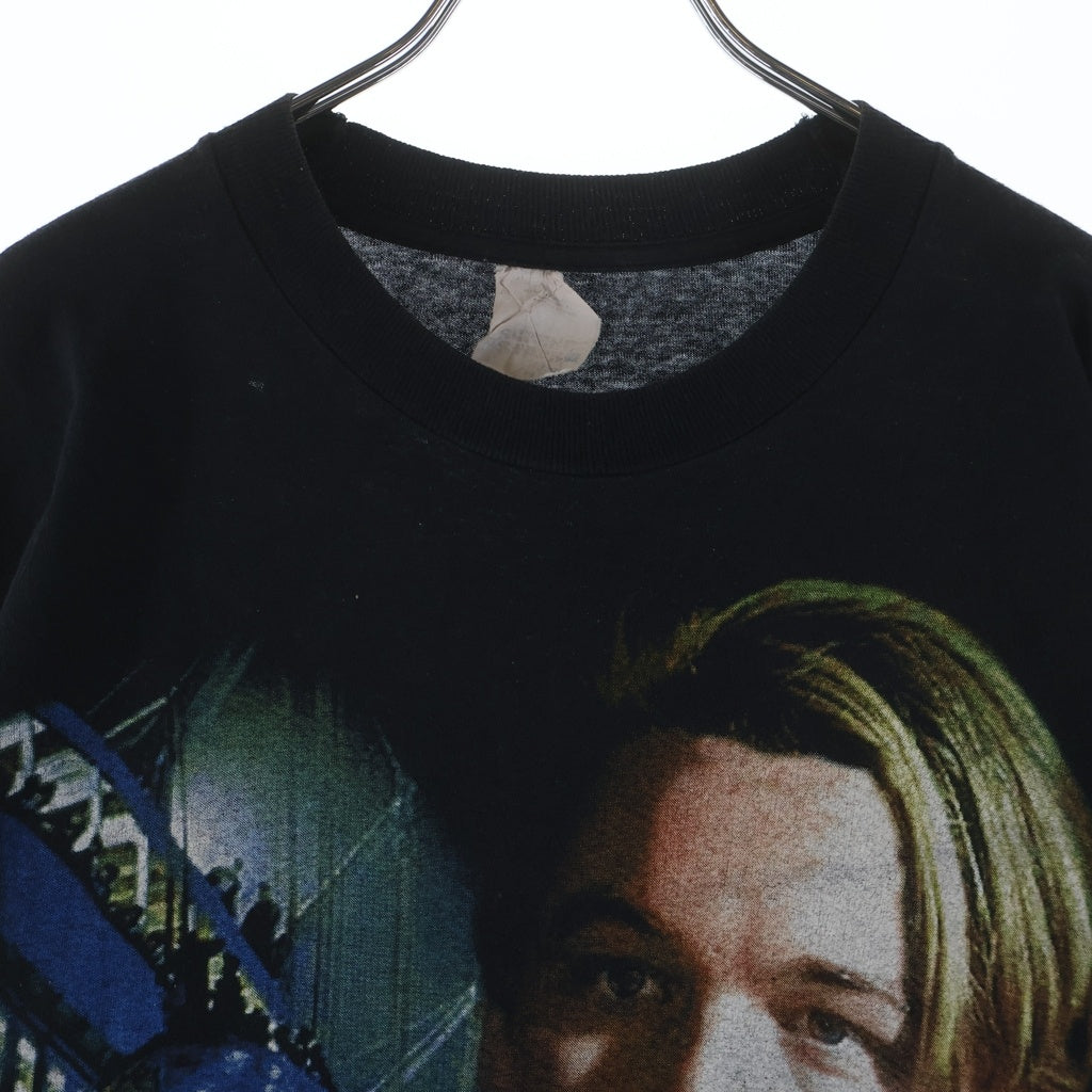 VINTAGE(ヴィンテージ) 90s Leonardo di Caprio レオナルドディカプリオ EURO アイルランドスクリーンスターズ クルーネックTシャツ ブラック