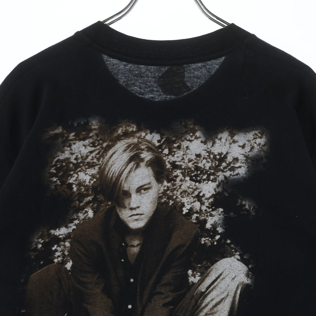 VINTAGE(ヴィンテージ) 90s Leonardo di Caprio レオナルドディカプリオ EURO アイルランドスクリーンスターズ クルーネックTシャツ ブラック