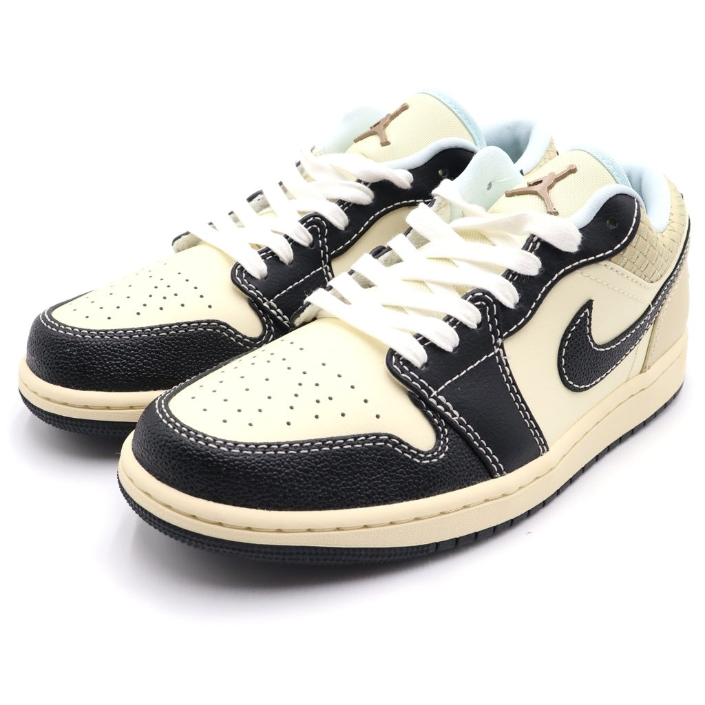 NIKE(ナイキ) Air Jordan 1 Retro Low SE Coconut Milk Glacier Blue HQ3437-101 エアジョーダン1 レトロ ロー SE ローカットスニーカー US8/26cm ホワイト/ブラック