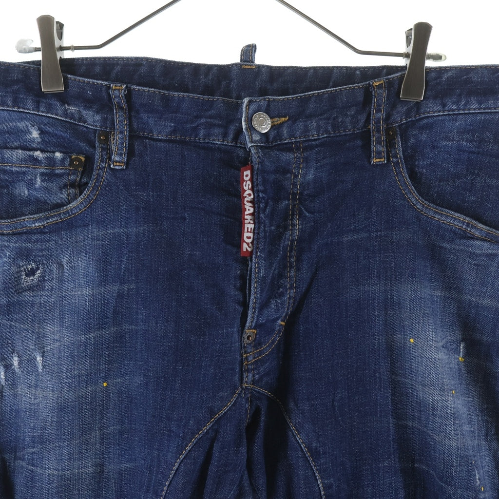 DSQUARED2(ディースクエアード) 20AW TIDY BIKER JEANS ダメージ加工デニムパンツ S71LB0725 インディゴ