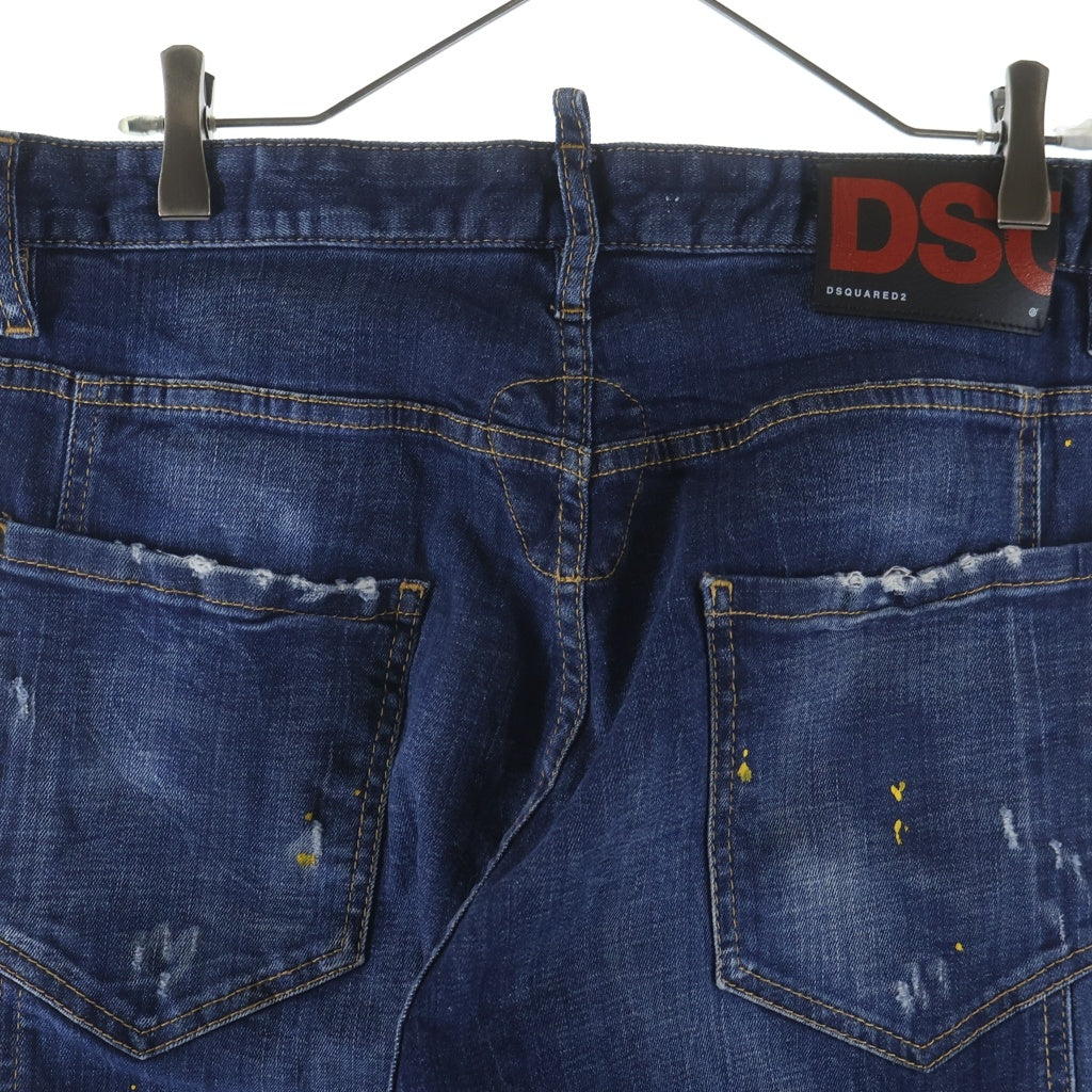 DSQUARED2(ディースクエアード) 20AW TIDY BIKER JEANS ダメージ加工デニムパンツ S71LB0725 インディゴ
