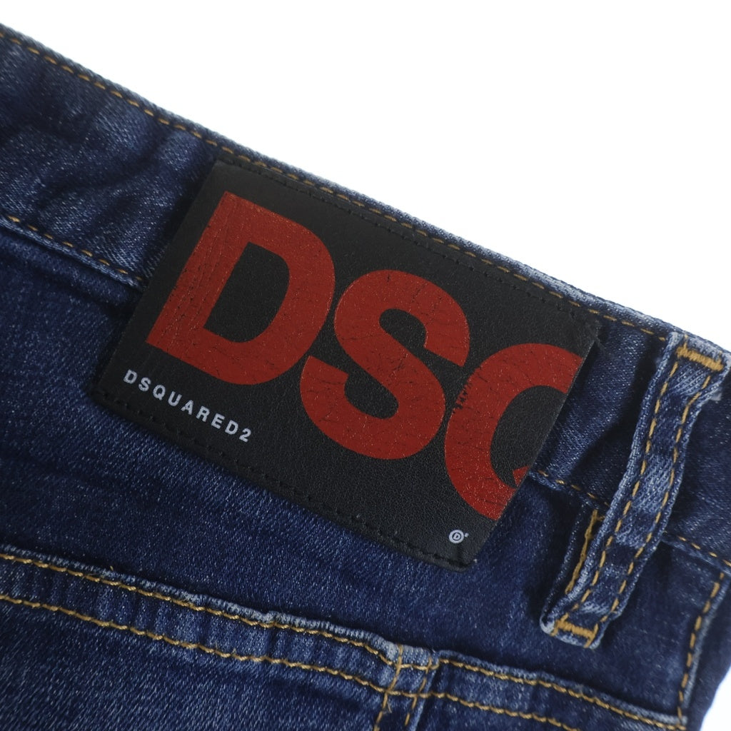 DSQUARED2(ディースクエアード) 20AW TIDY BIKER JEANS ダメージ加工デニムパンツ S71LB0725 インディゴ