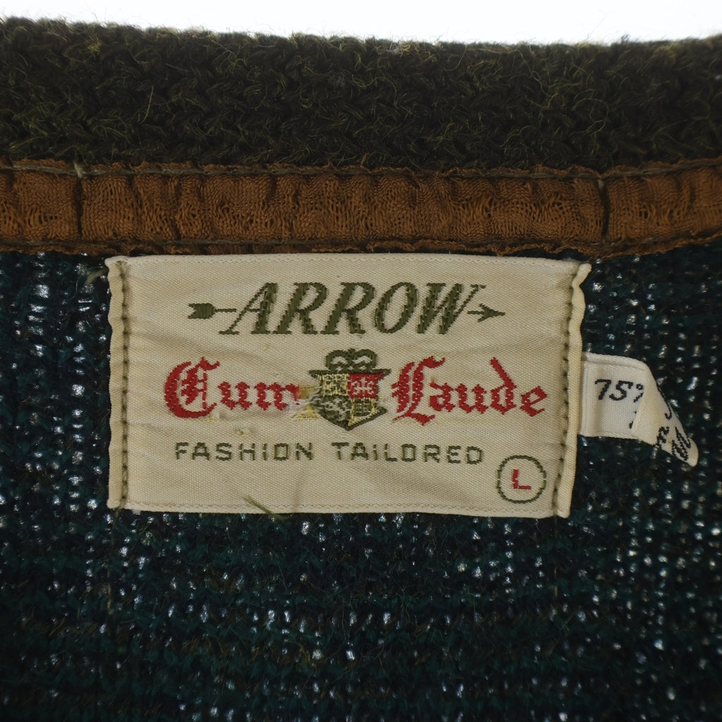 VINTAGE(ヴィンテージ) ARROW 60s V-Neack Sweater モヘアニットセーター グリーン