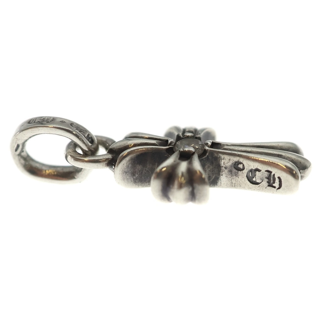 CHROME HEARTS(クロムハーツ) CRS BBYFAT DMND ベイビーファットクロス 両面1ダイヤ ペンダントトップ シルバー BCA238
