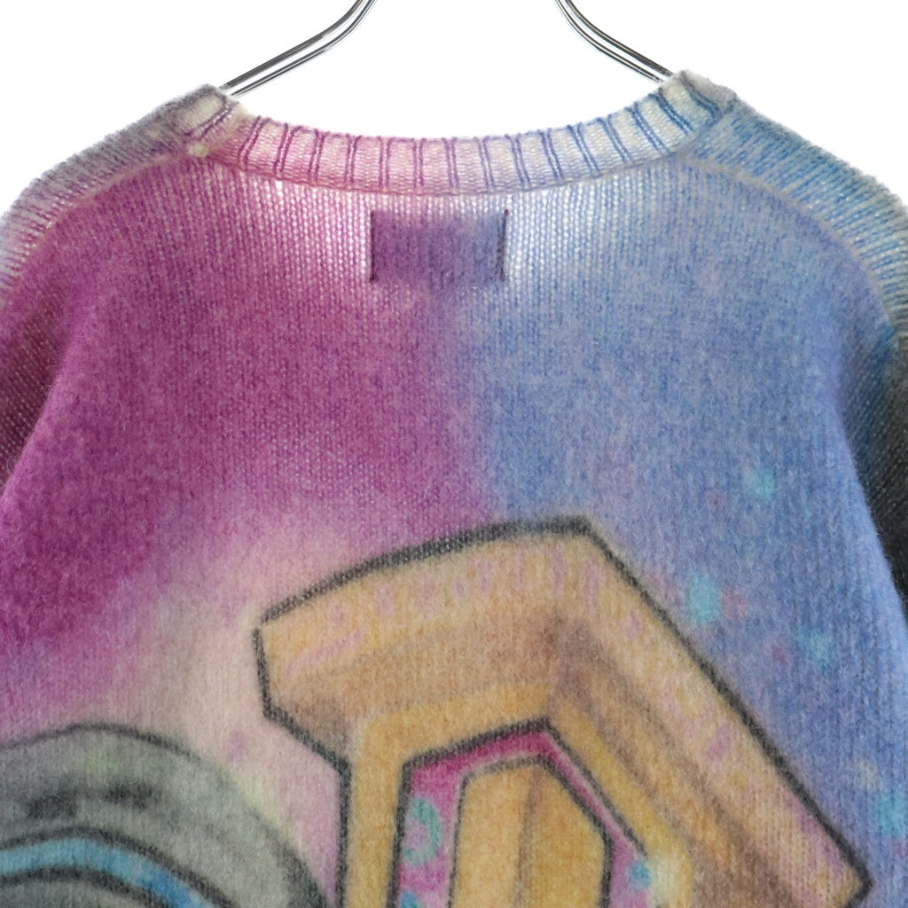 STUSSY(ステューシー) 22AW GOLDIE SWEATER 総柄 モヘアニットセーター マルチ