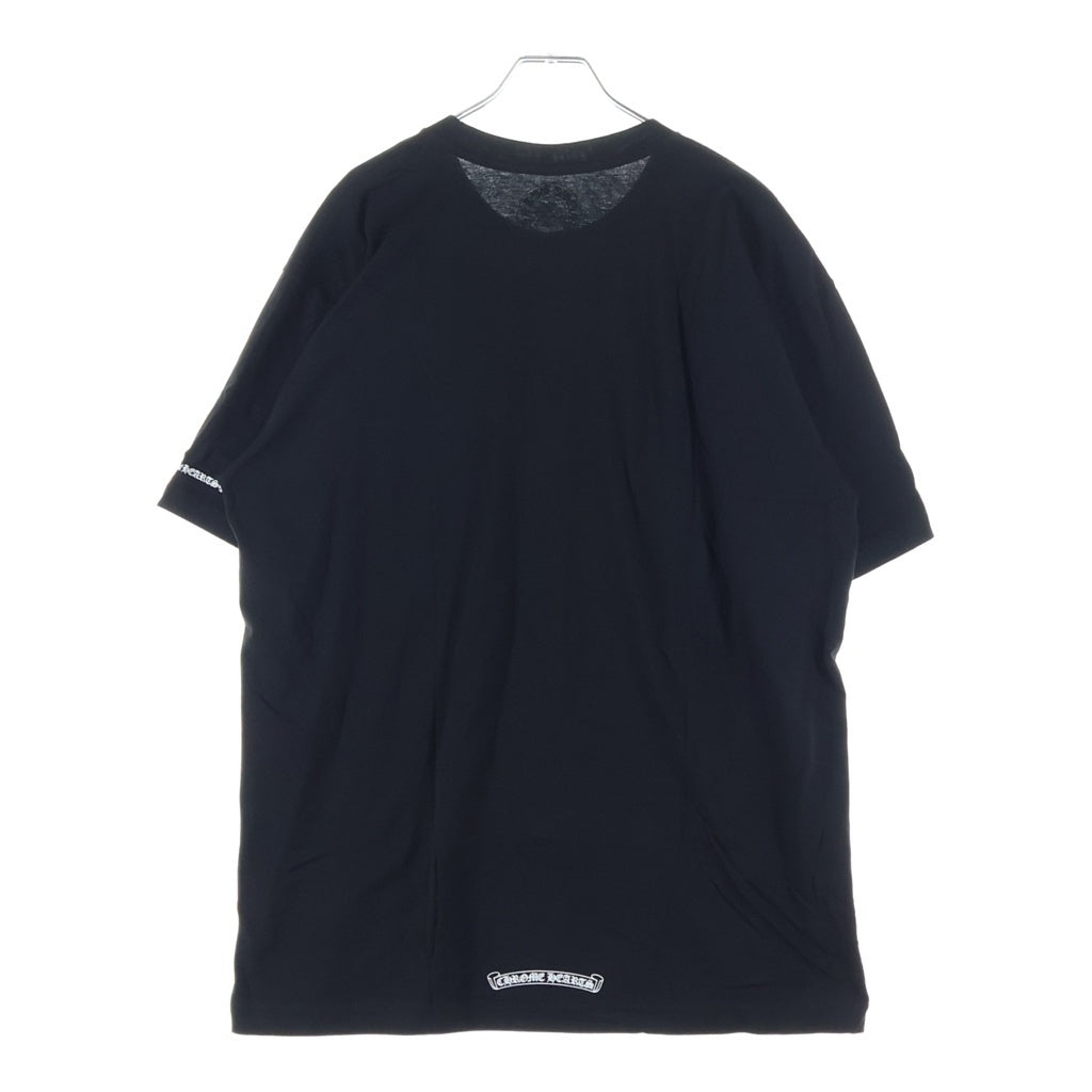 CHROME HEARTS(クロムハーツ) NECK LOGO S/S TEE ネックロゴ プリント半袖Tシャツ カットソー ブラック