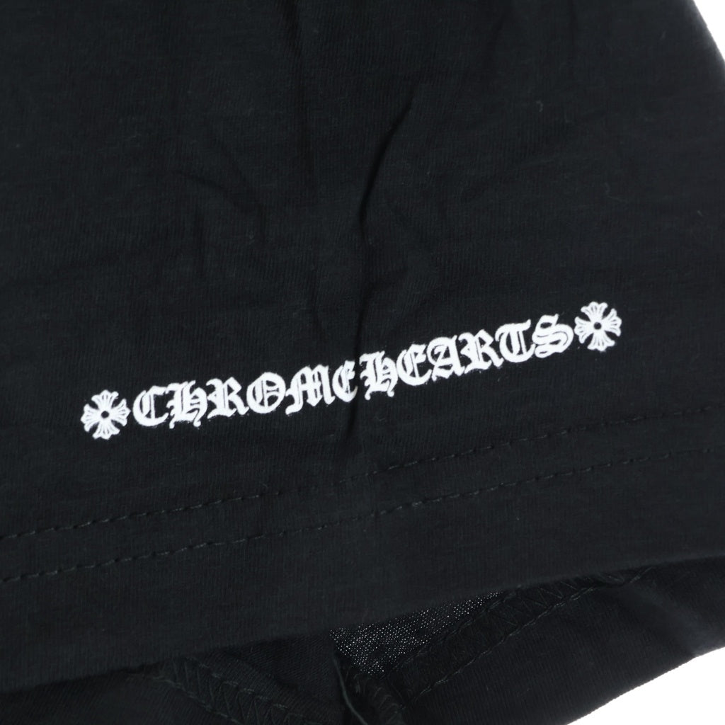 CHROME HEARTS(クロムハーツ) NECK LOGO S/S TEE ネックロゴ プリント半袖Tシャツ カットソー ブラック