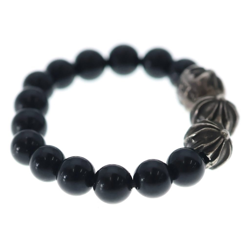 CHROME HEARTS(クロムハーツ) BEAD RING ビーズリング ブラック/シルバー