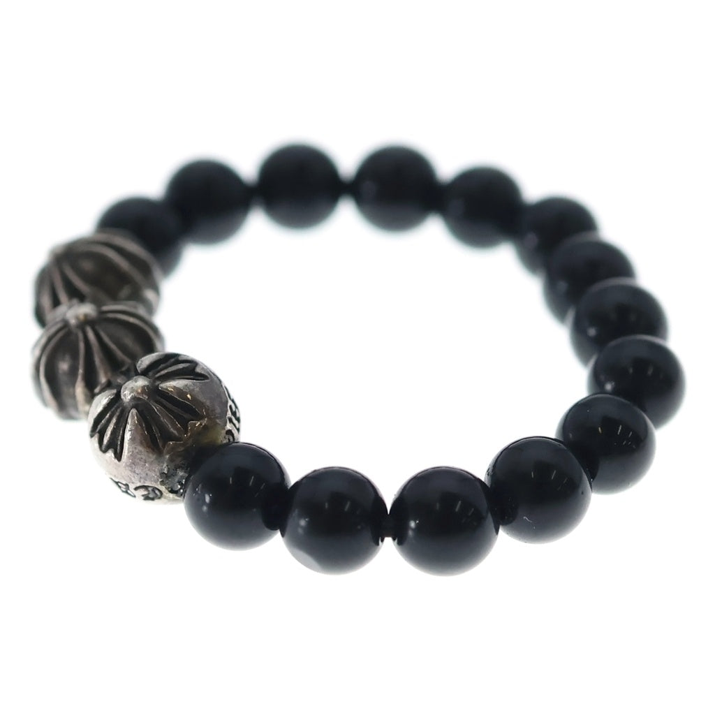 CHROME HEARTS(クロムハーツ) BEAD RING ビーズリング ブラック/シルバー