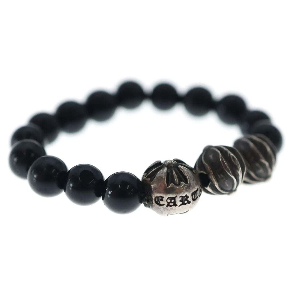 CHROME HEARTS(クロムハーツ) BEAD RING ビーズリング ブラック/シルバー