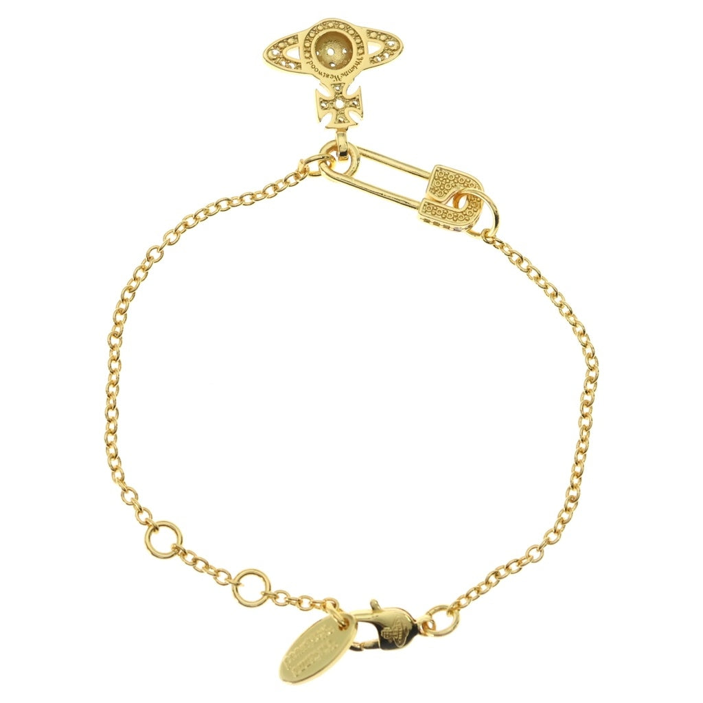 Vivienne Westwood(ヴィヴィアンウエストウッド) LUCRECE BRACELET ルクルーゼ ブレスレット オーブ セーフティーピン ゴールド