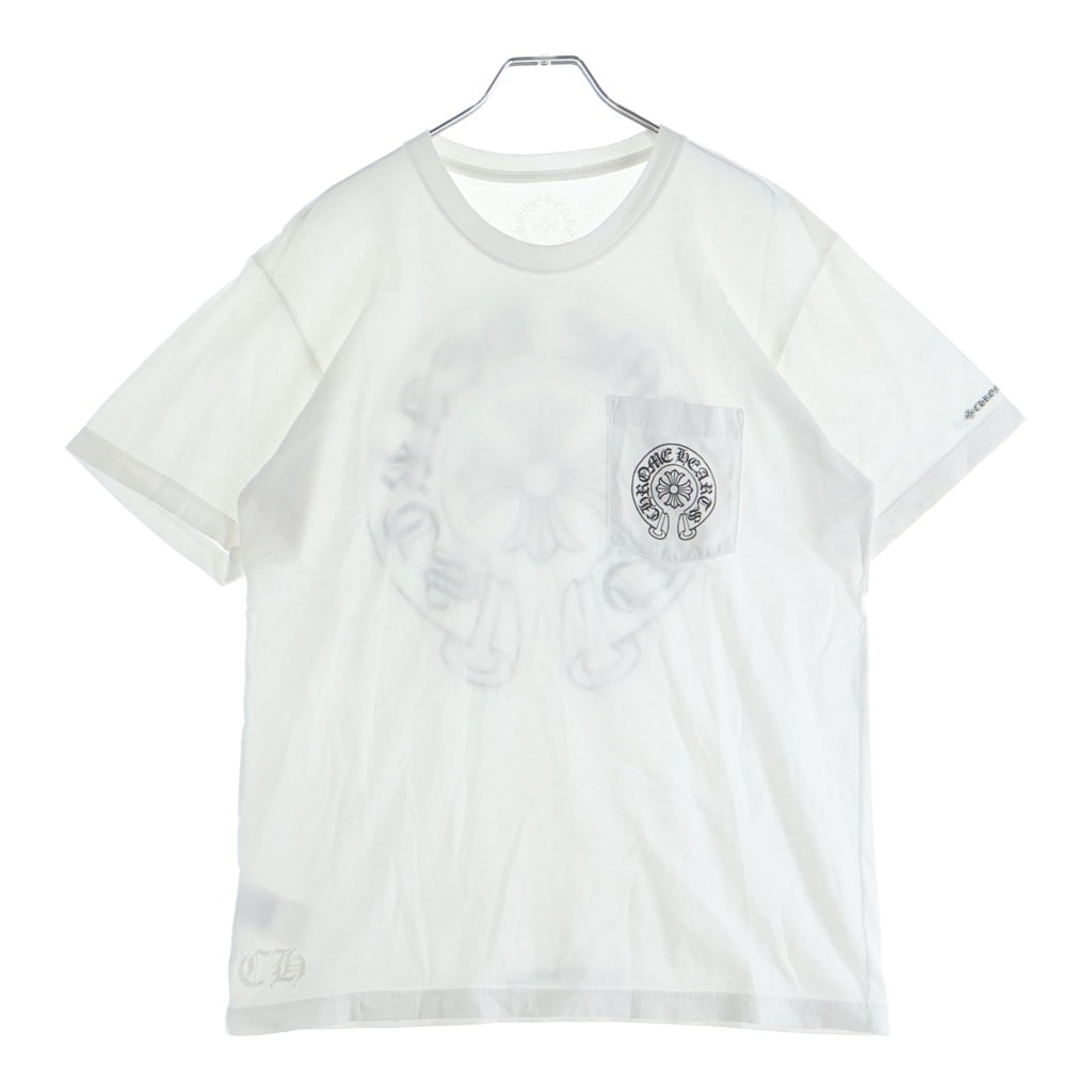 CHROME HEARTS(クロムハーツ) CH T-SHIRT LTD バックホースシュープリント 半袖Tシャツ ホワイト