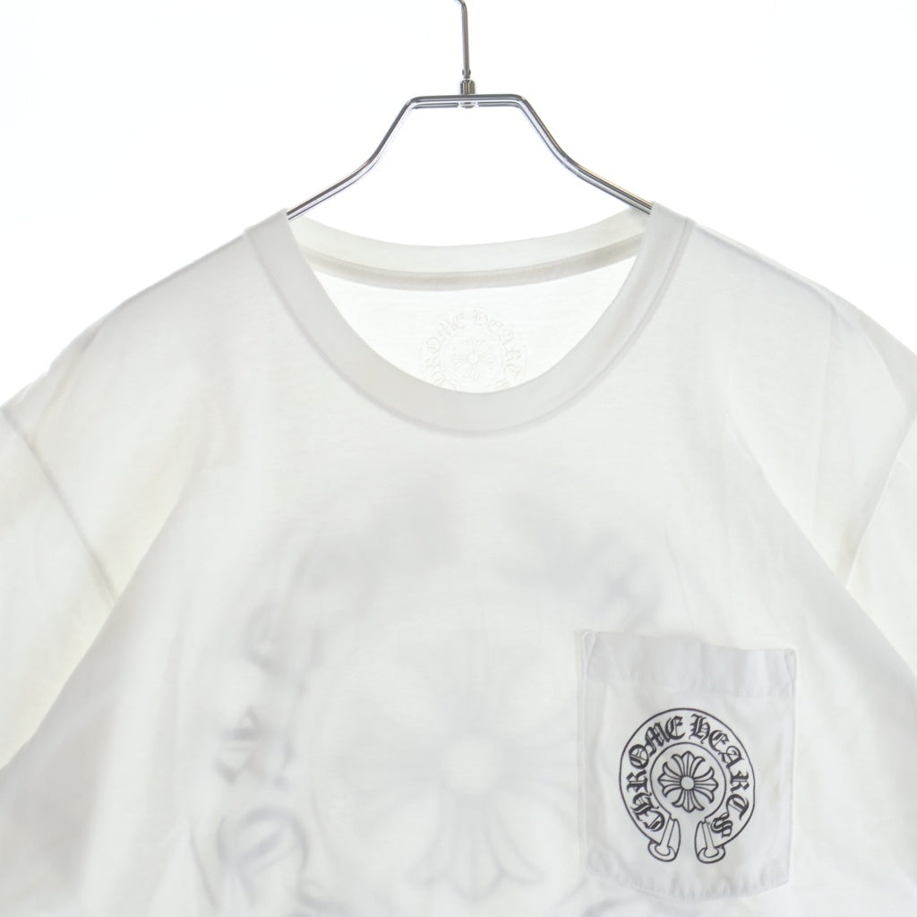 CHROME HEARTS(クロムハーツ) CH T-SHIRT LTD バックホースシュープリント 半袖Tシャツ ホワイト
