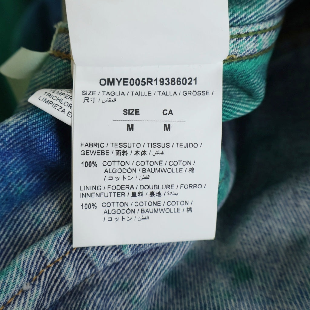 OFF-WHITE(オフホワイト) 19AW ペンキプリントアローピン デストロイデニムジャケット マルチカラー