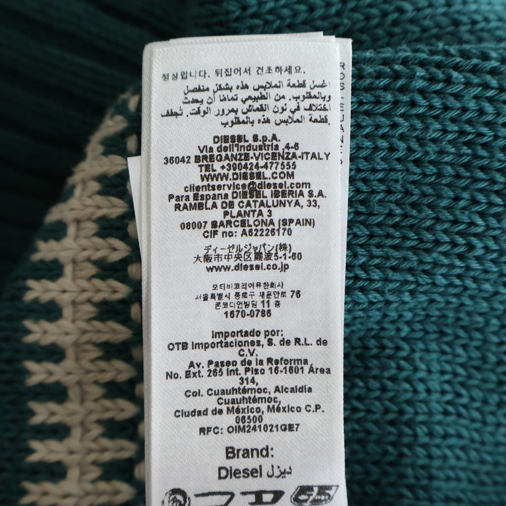 DIESEL(ディーゼル) 25AW K-TIMEO ハーフジップ プルオーバーニット A220120BKCA マルチカラー