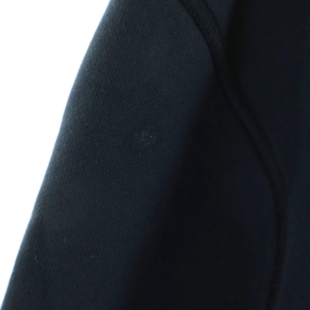 STONE ISLAND(ストーンアイランド) COTTON FLEECE FULL ZIP-UP HOODIE コットンジップアップフーディー ロゴパッチスウェットパーカー 101564251 ブラック