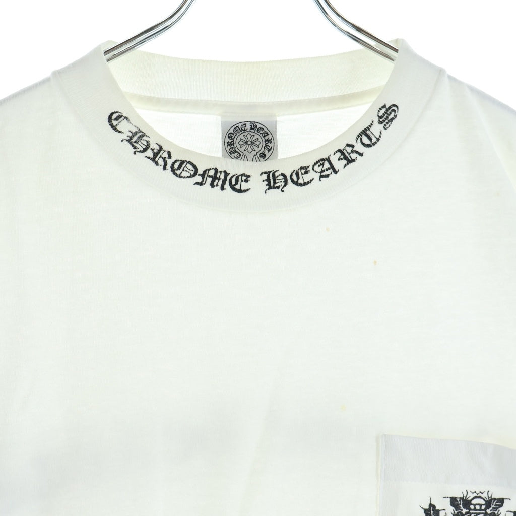 CHROME HEARTS(クロムハーツ) OLD CH T-SHIRT ネックロゴ ダガープリント 半袖Tシャツ