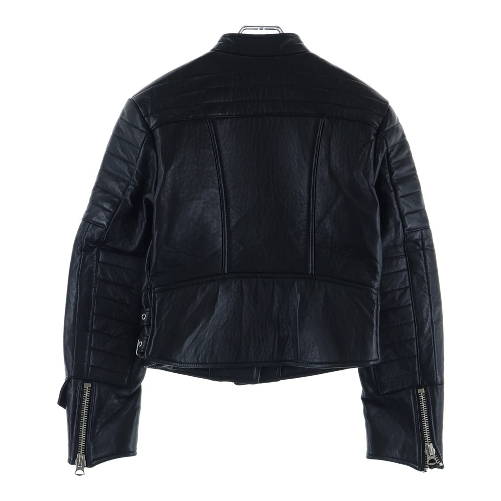 Acne Studios(アクネ ストゥディオズ) 13AW MOI レザー ライダースジャケット ブラック レディース