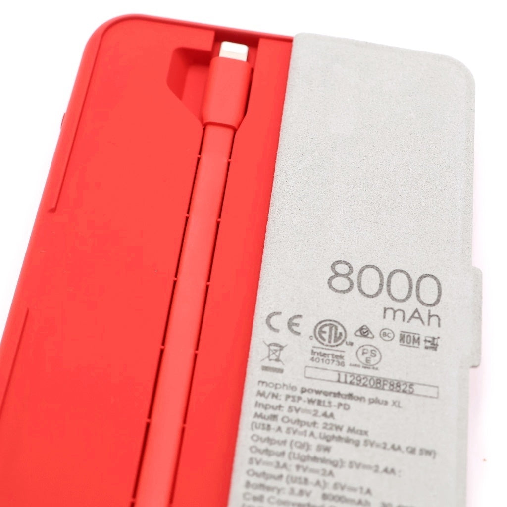 SUPREME(シュプリーム) mophie powerstation wireless XL モバイルバッテリー レッド