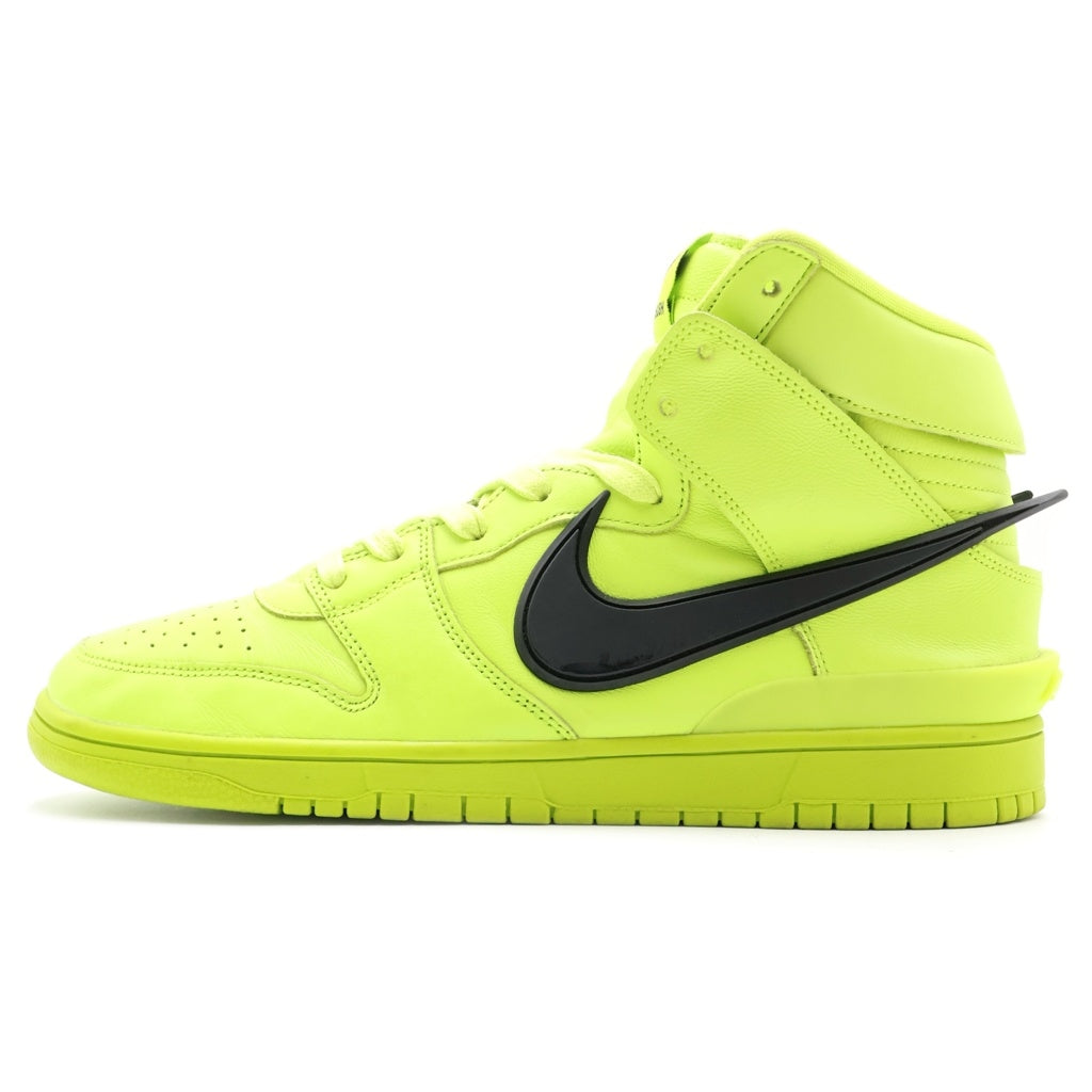NIKE(ナイキ) ×AMBUSH DUNK HIGH FLASH LIME アンブッシュ ダンク フラッシュライム ハイカットスニーカー ネオングリーン US10.5/28.5cm CU7544-300
