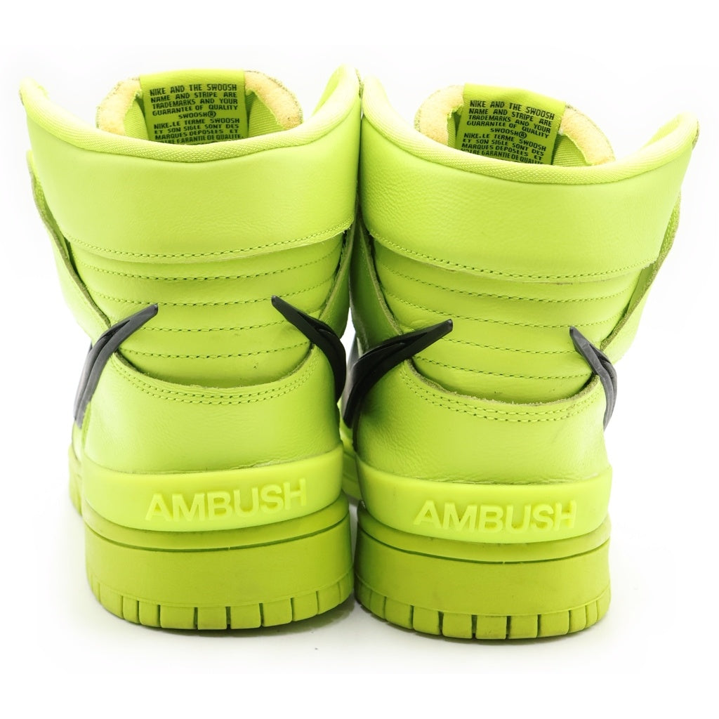 NIKE(ナイキ) ×AMBUSH DUNK HIGH FLASH LIME アンブッシュ ダンク フラッシュライム ハイカットスニーカー ネオングリーン US10.5/28.5cm CU7544-300