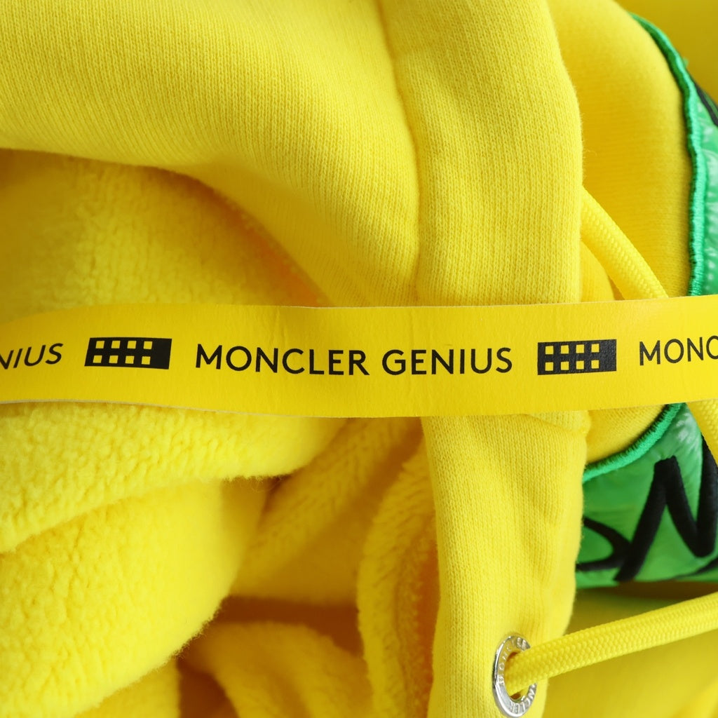 MONCLER(モンクレール) 22AW GENIUS 2 1952 HOODIE ロゴワッペン プルオーバーパーカー フーディ H20928G00012 イエロー