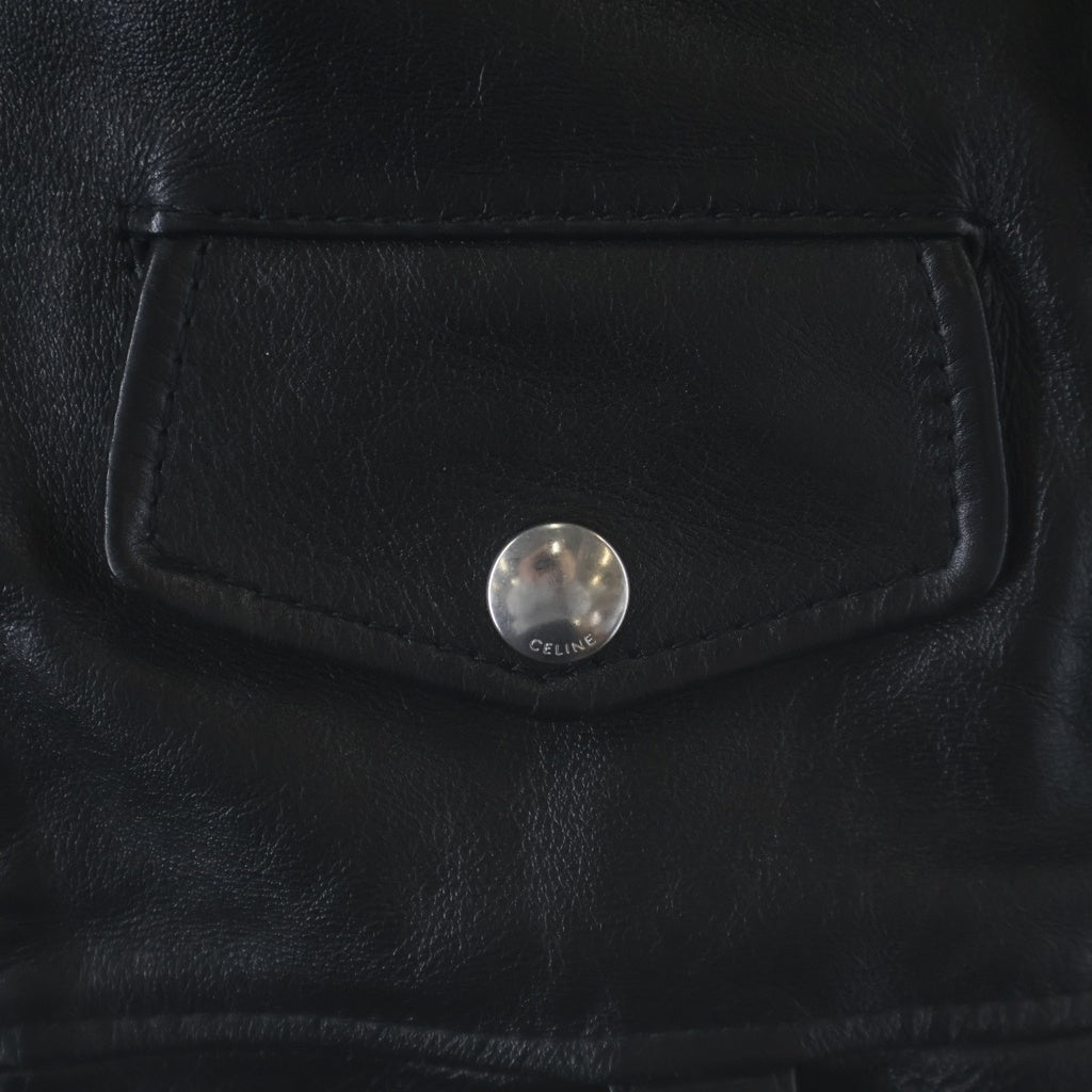 CELINE(セリーヌ) クラシック バイカージャケット カーフスキン 2E158599E ブラック