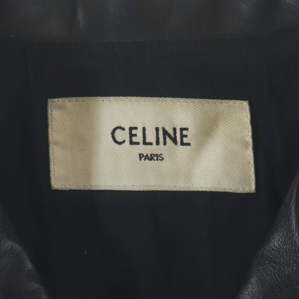 CELINE(セリーヌ) クラシック バイカージャケット カーフスキン 2E158599E ブラック