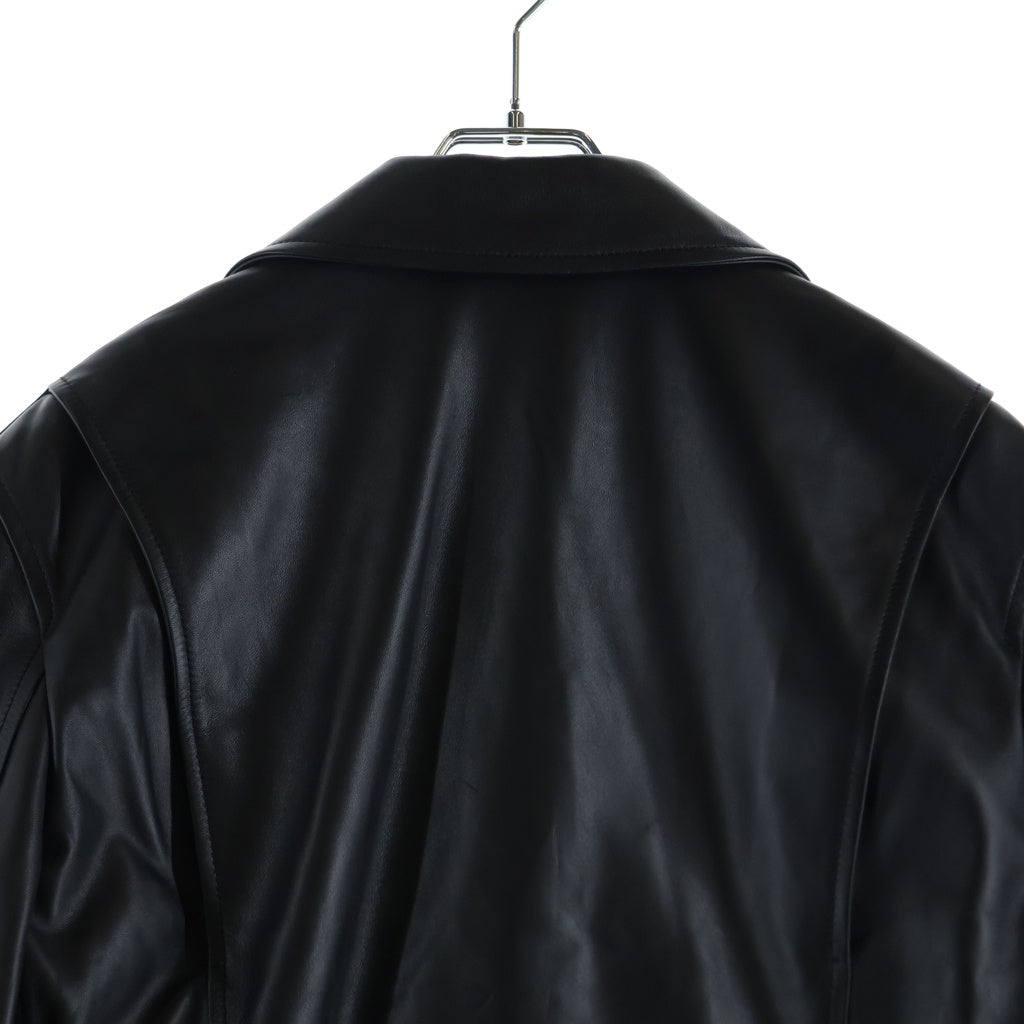 LOEWE(ロエベ) ナッパラムスキンレザーライダースジャケット H526Y19L98 ダブルライダース ブラック