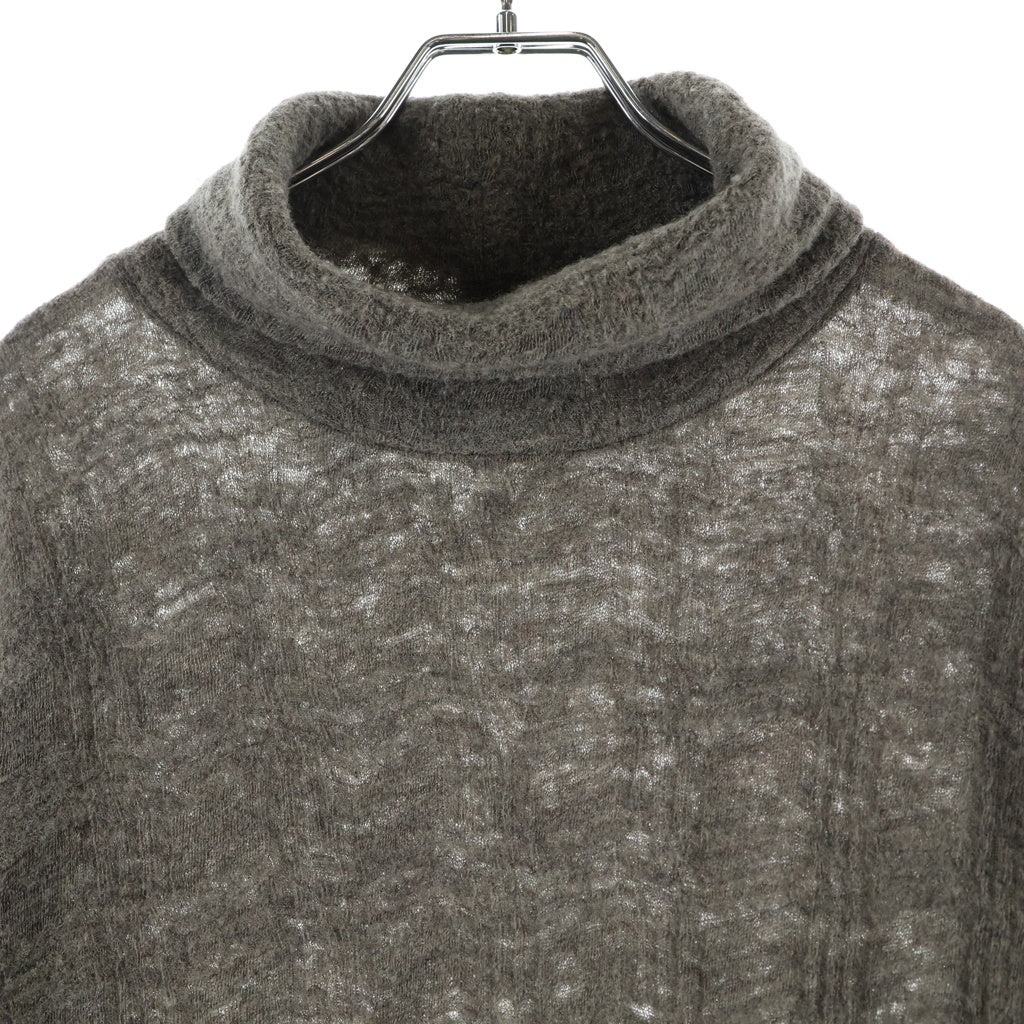 Yohji Yamamoto POUR HOMME(ヨウジヤマモト プールオム) 12AW ウール ハイネック HD-T27-192 セーター グレー