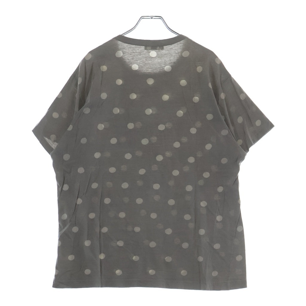 Yohji Yamamoto POUR HOMME(ヨウジヤマモト プールオム) 13SS ドット HX-T02-060 クルーネックTシャツ グレー
