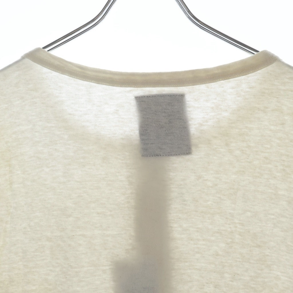 BLACK Scandal Yohji Yamamoto(ブラックスキャンダルヨウジヤマモト) 19AW ALL YOURE WANTING IS ME ヘンリーネック HC-T39-082 クルーネックカットソー ホワイト