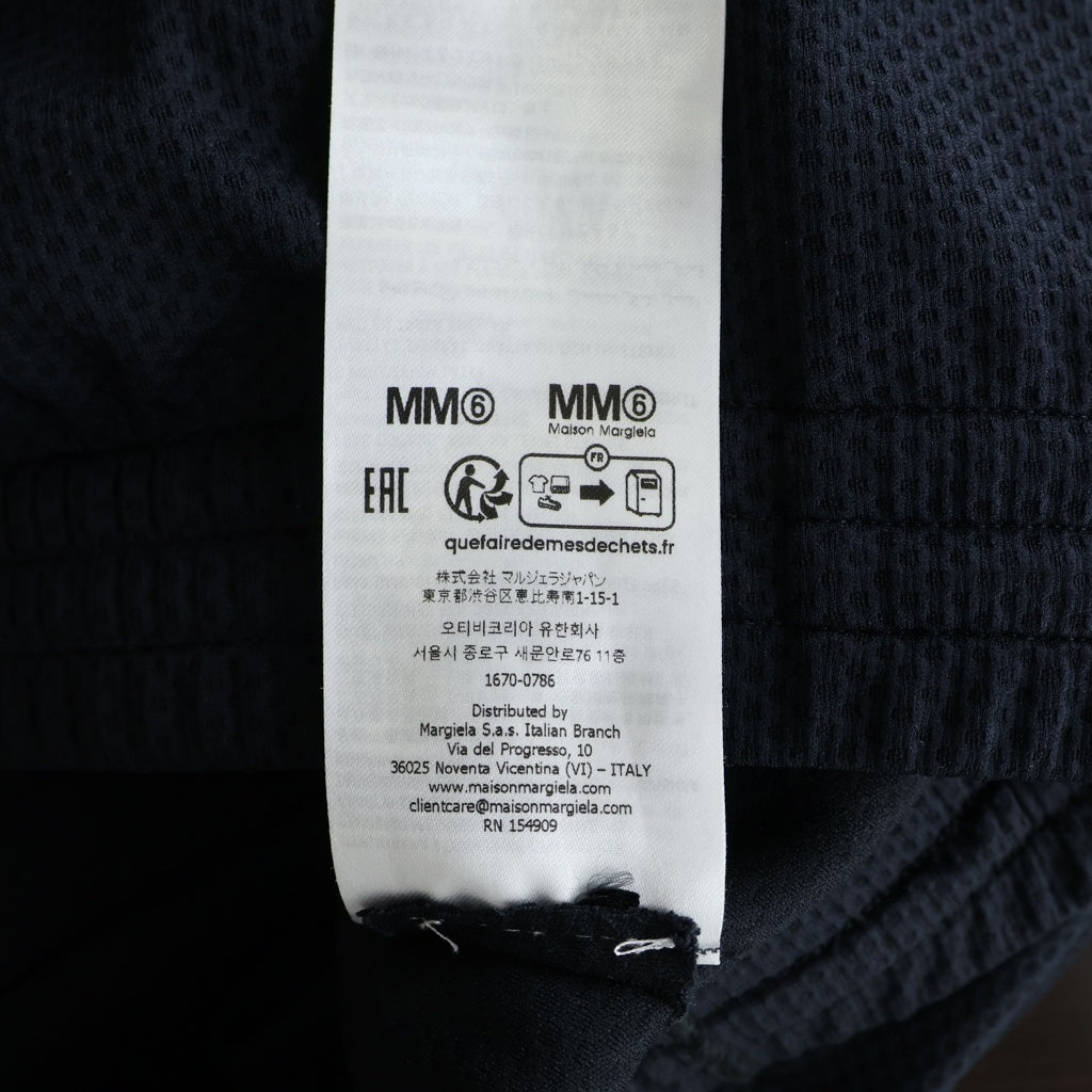 MM6 Maison Margiela(エムエムシックスメゾンマルジェラ) 25AW ×SALOMON サロモン メッシュ SH0KA0058 ワイドパンツ ブラック