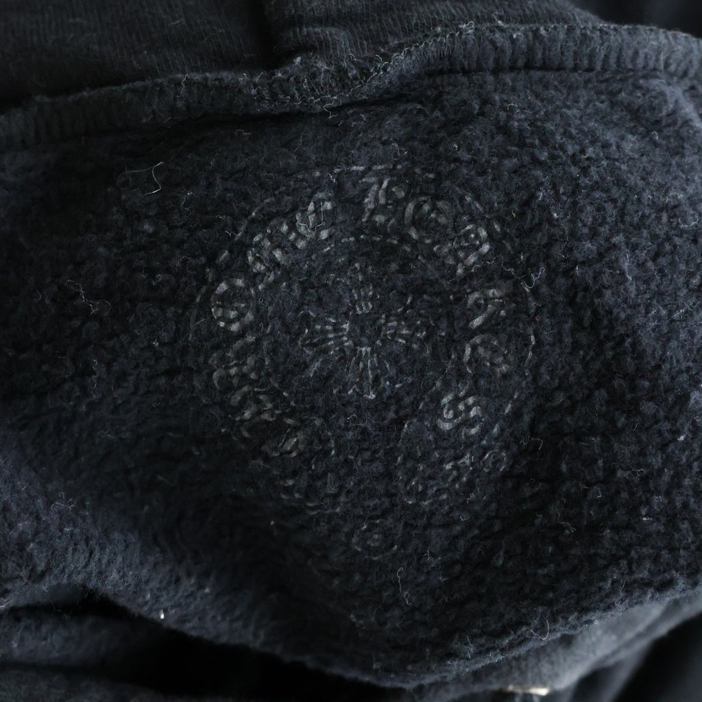 CHROME HEARTS(クロムハーツ) MATTY BOY チョンパーシルバートゥース 袖フローラル ホースシュー プルオーバーパーカー ブラック レディース