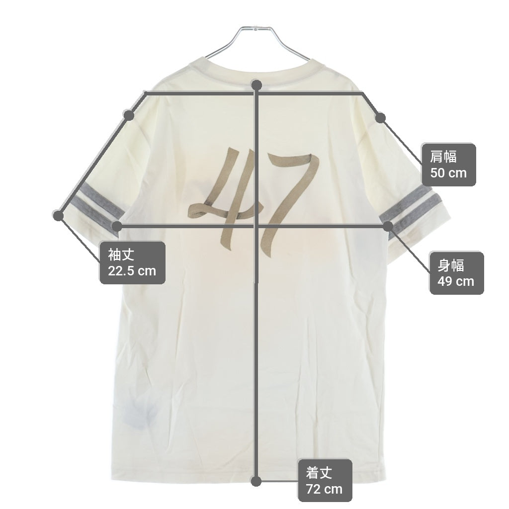 DIOR(ディオール) フロントロゴ刺繍 クルーネック半袖Tシャツ 293J659A0554 ホワイト