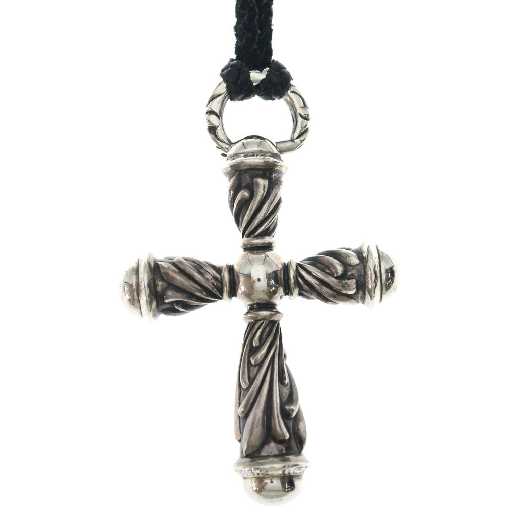 CHROME HEARTS(クロムハーツ) CAMPANA CROSS LG カンパナクロス ラージ レザーブレイド ペンダント ネックレス シルバー